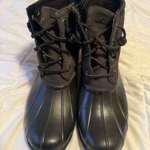Sperry boots, Black, Women, SZ 8.5